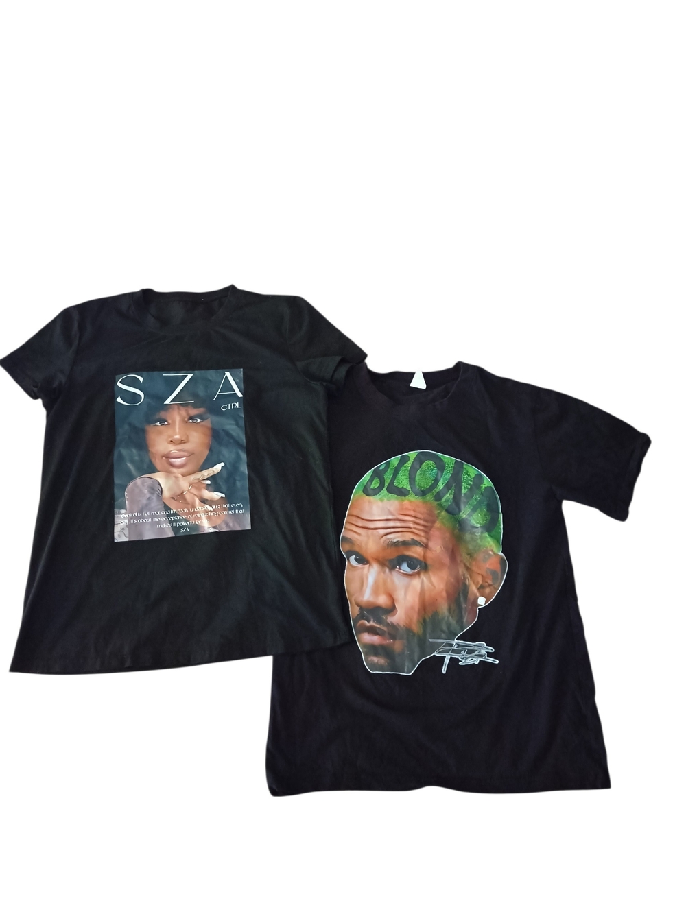 Black Graphic T-Shirts: SZA & Blond